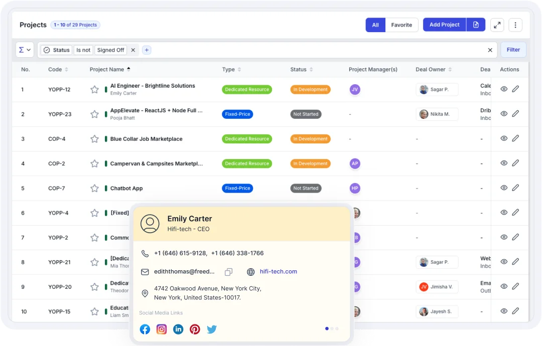 Convert Deals to Projects