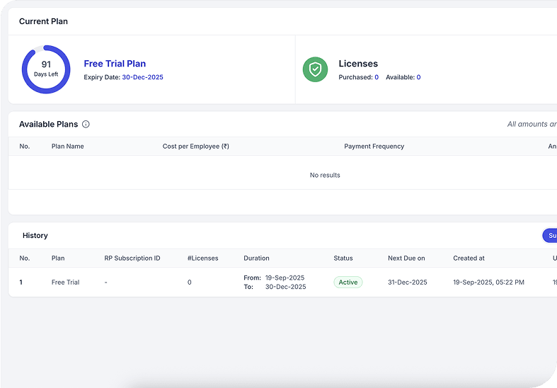 Billing & Subscription Plan Management