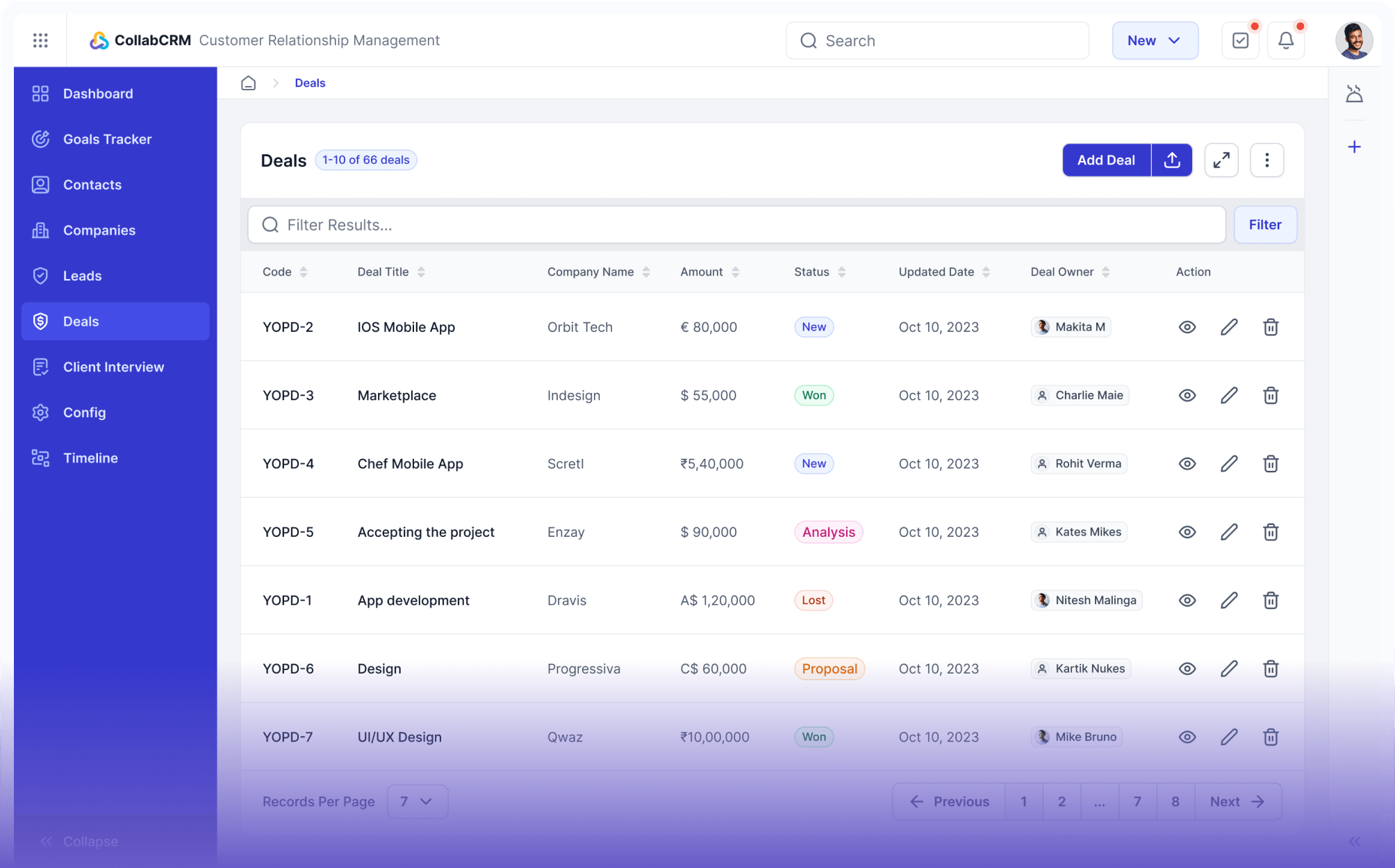 Goal Management Banner