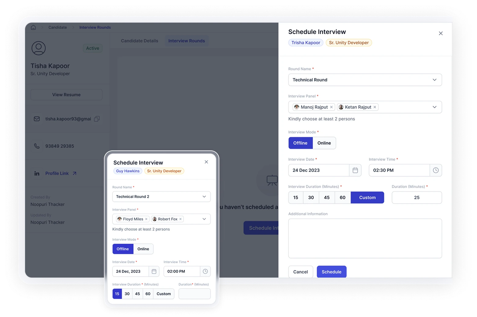 Interview scheduling made easy