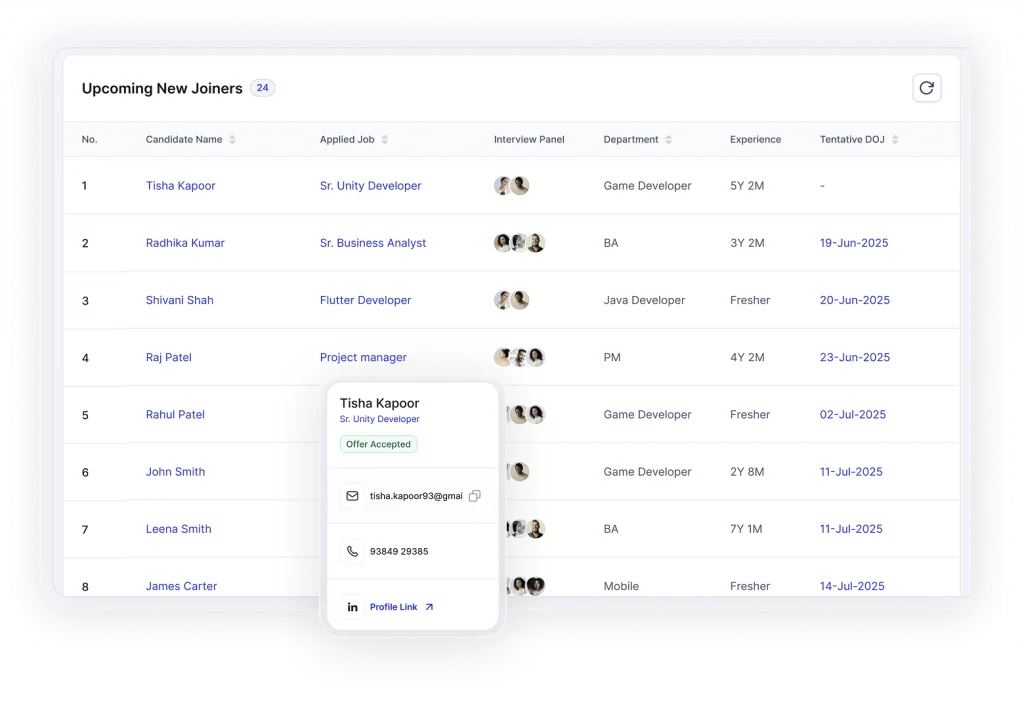 See who is joining next