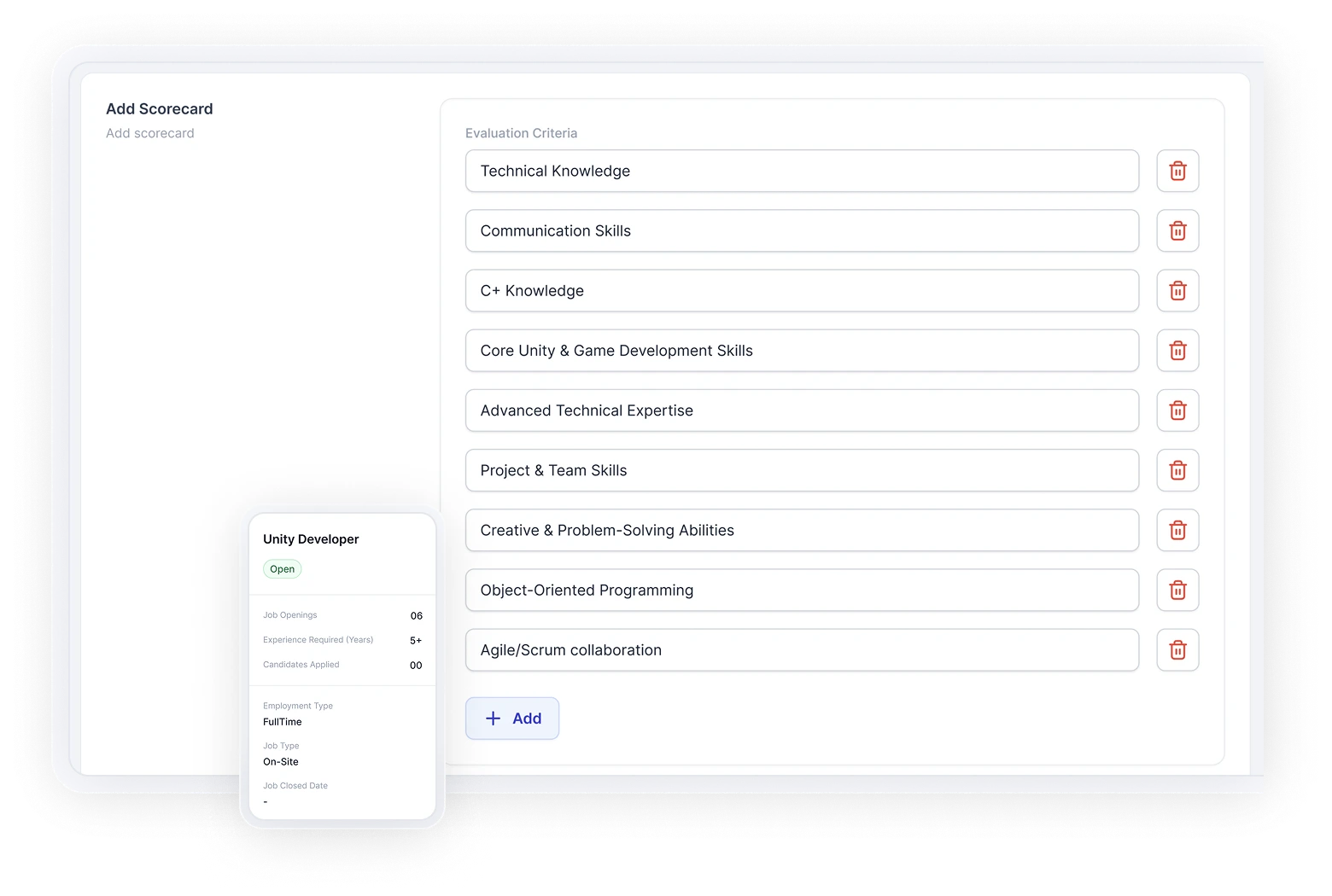 Set custom evaluation criteria