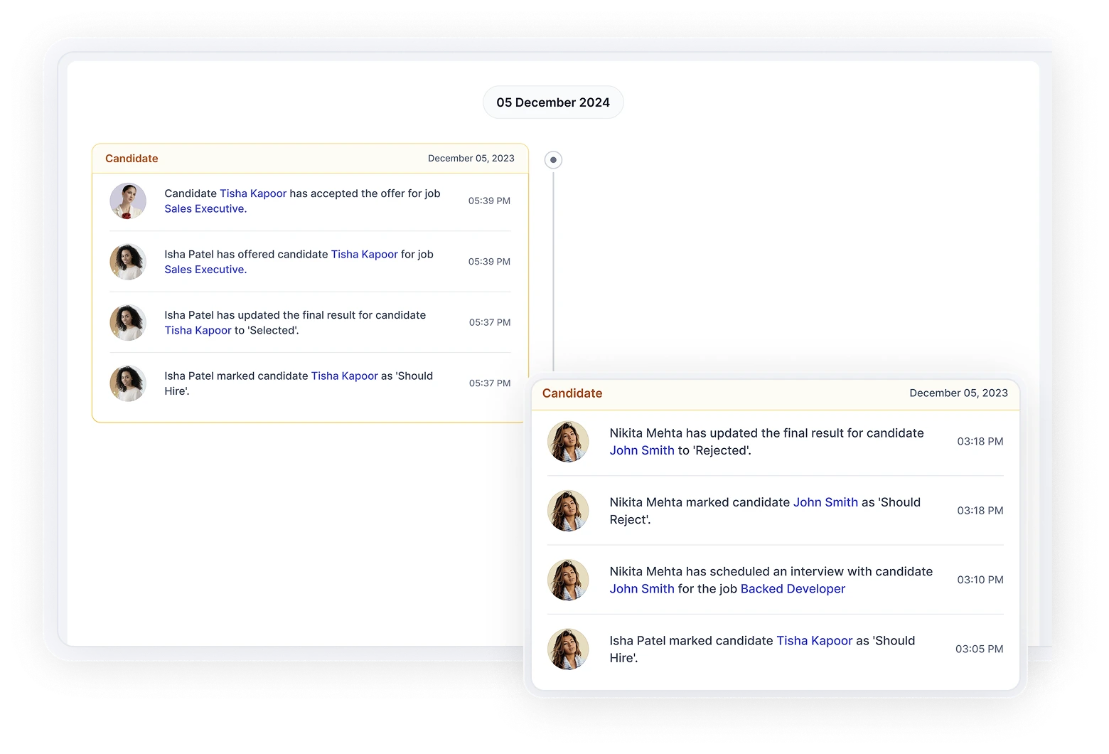 Track the candidate journey