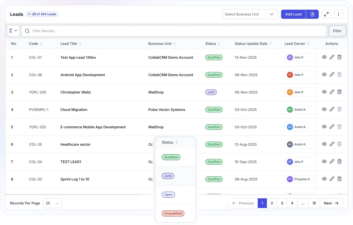 Lead Management and Qualification