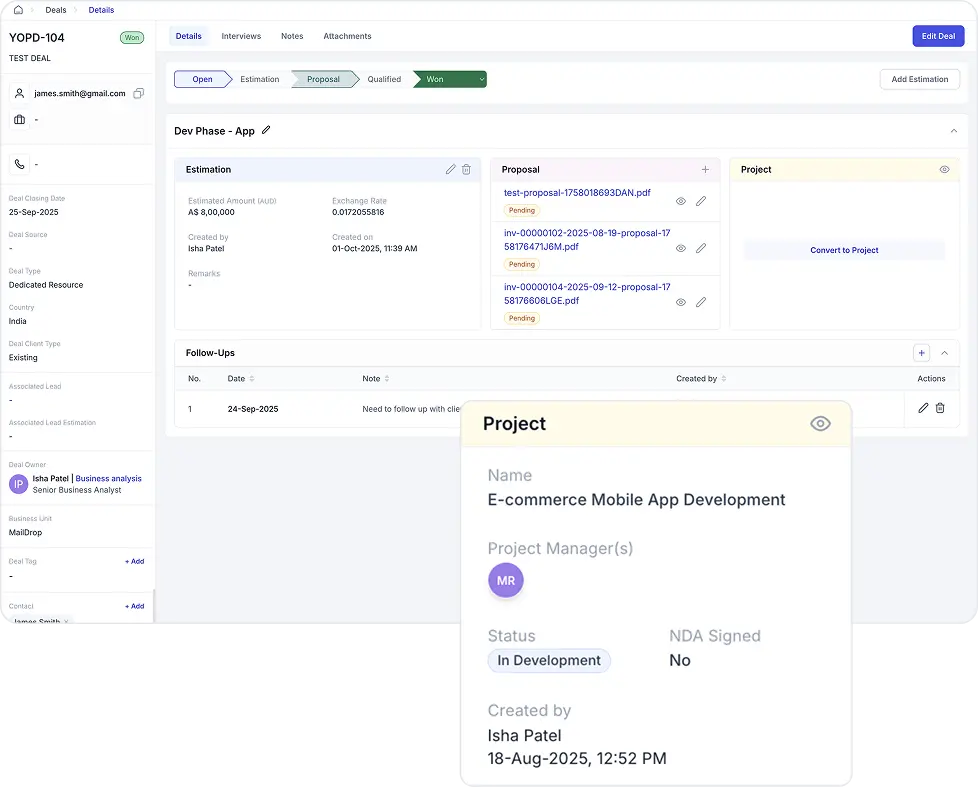 Accelerates Sales-to-Delivery Handover