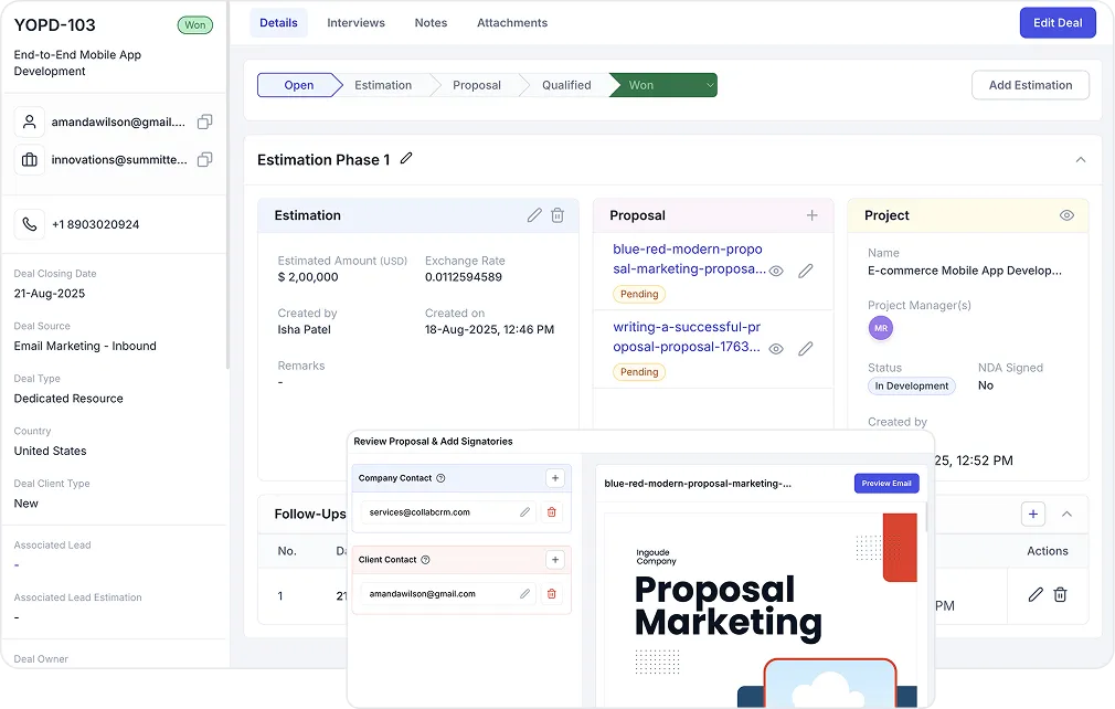 Proposal and Client Interaction
