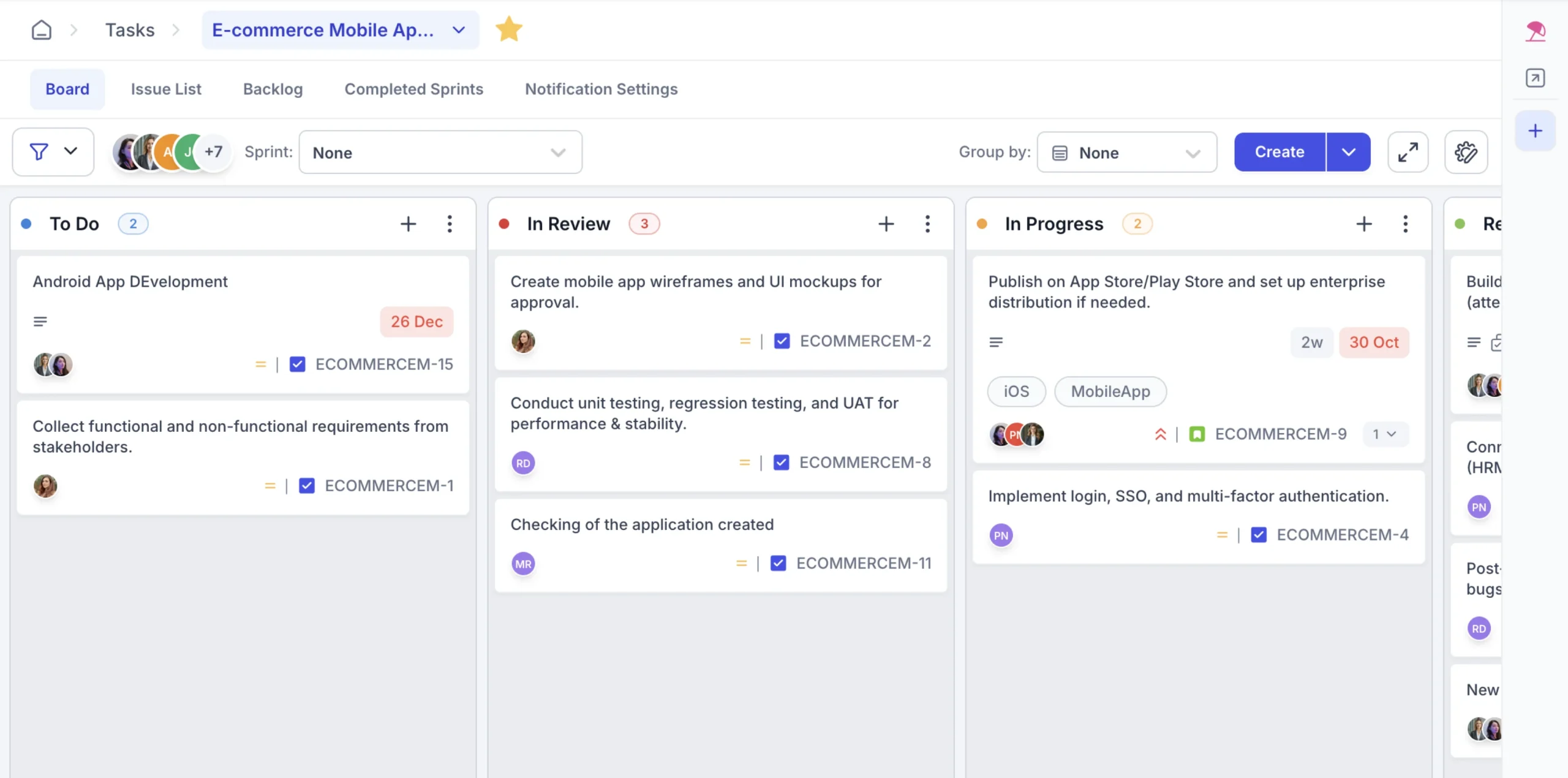 kanban dashboard