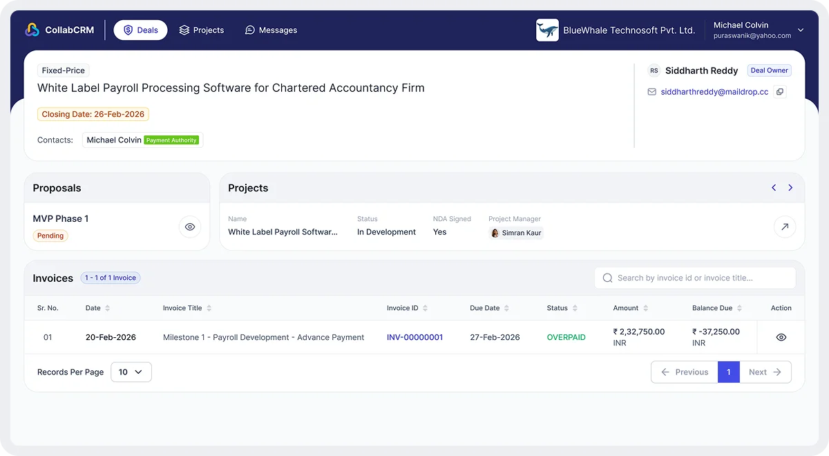 Invoice & Payment Access