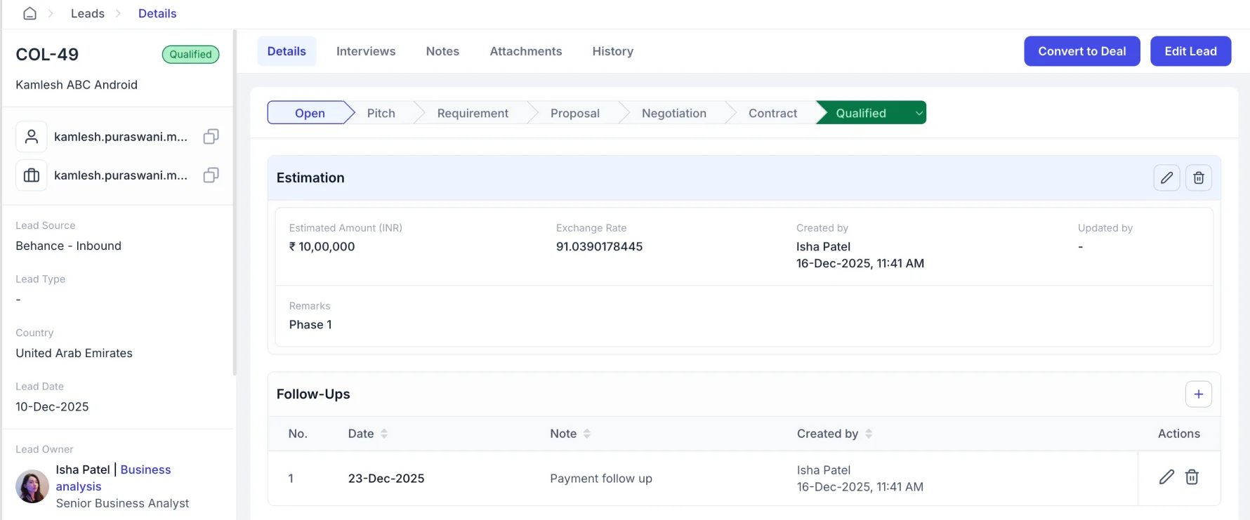 smart follow ups task automation