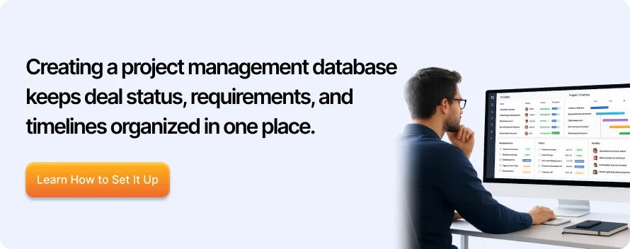 creating a project management database cta